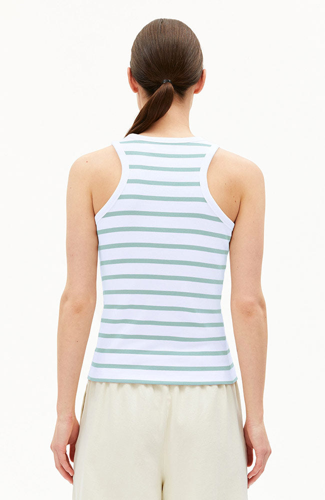 ARMEDANGELS Kanitaa Striped Top, White Foam, Organic Cotton | Sophie Stone