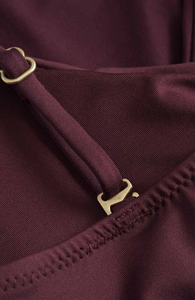 Dedicated Klinte swimsuit burgundy recycled ployester woman | Sophie Stone