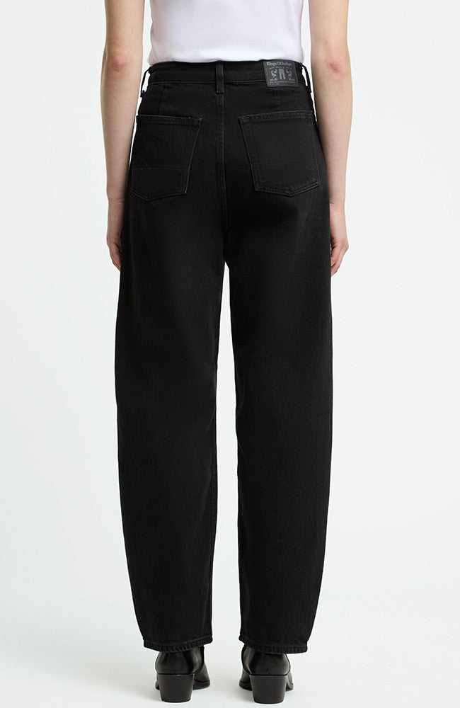 Kings of Indigo Leila Jeans, Black, Recycled Cotton, Women's | Sophie Stone
