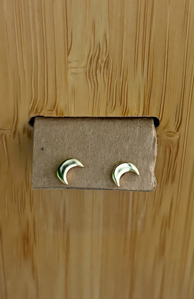 Jules Bean Luna Ohrringe vergoldetes Sterlingsilber | Sophie Stone