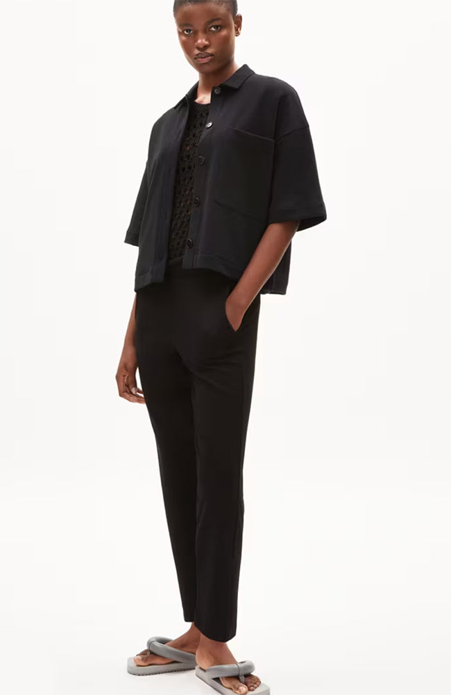 ARMEDANGELS Magdaalena pants black organic cotton woman | Sophie Stone