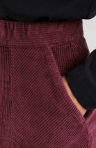 Dedicated Majorna corduroy skirt fig red from cotton | Sophie Stone