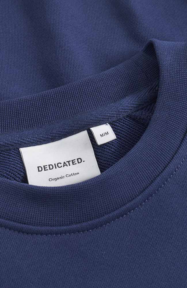 Dedicated Malmoe Pullover blau Bio-Baumwolle Mann | Sophie Stone