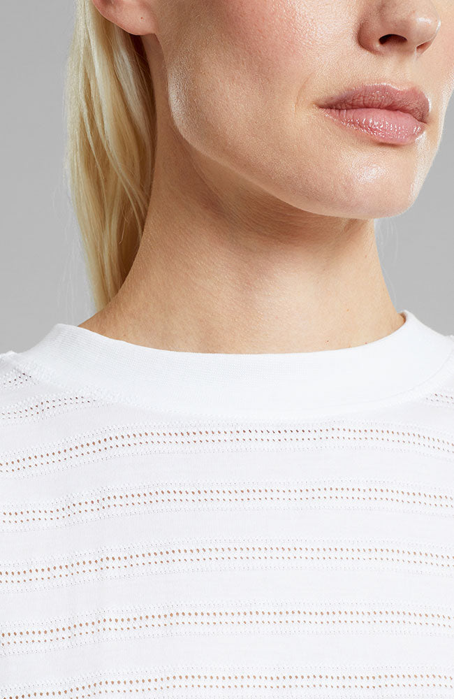 Dedicated Namsos lace white top biologisch katoen | Sophie Stone