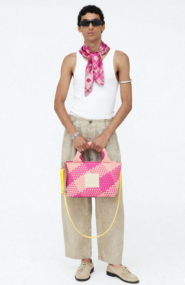 VERB TO DO Pink Bloom Scarf (Recycled PET) for Women | Sophie Stone
