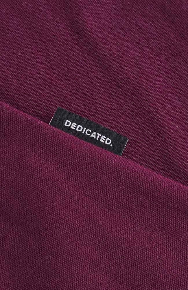 Dedicated Stockholm base fig red t-shirt organic cotton men | Sophie Stone