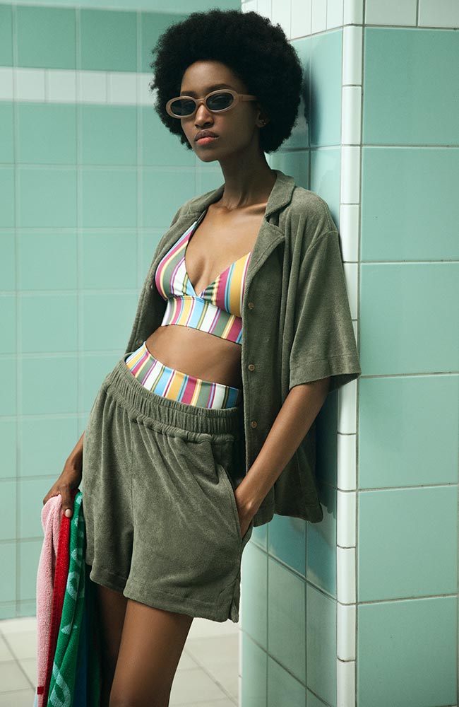 Aspudden Frotteeshorts grün