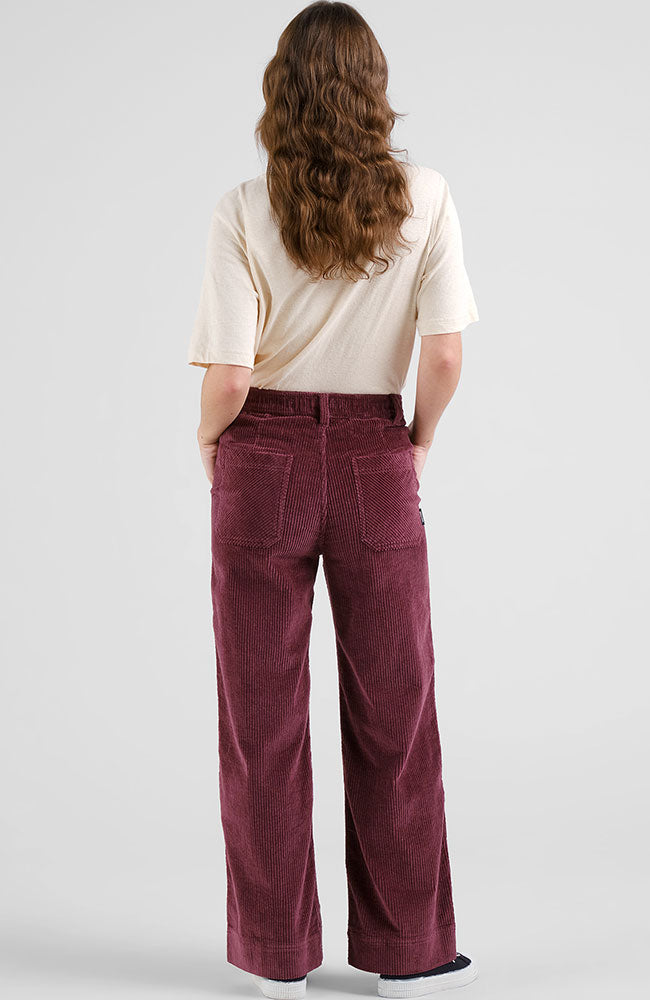 Dedicated Vara workwear corduroy fig red from organic cotton | Sophie Stone
