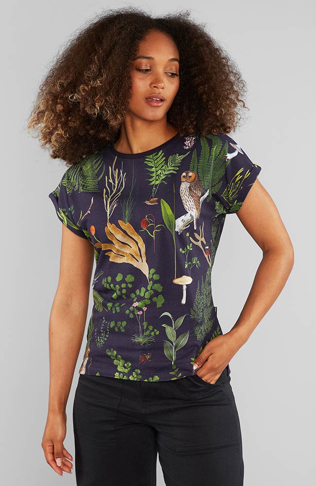 Dedicated Visby Secret Garden shirt made of organic cotton for women | Sophie Stone