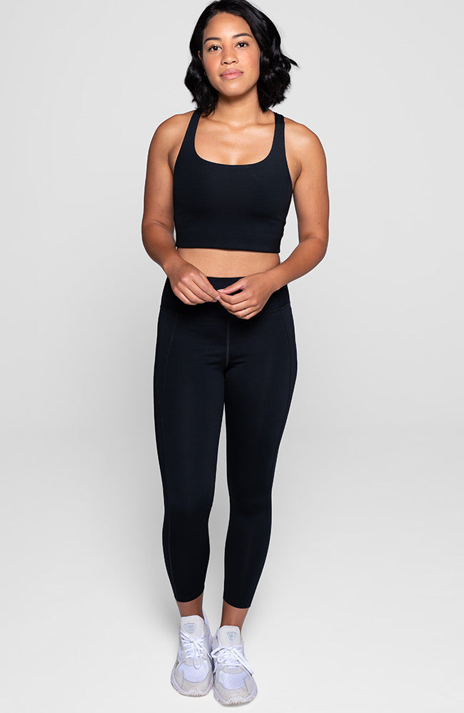 Girlfriend collective paloma bra black | Sophie Stone