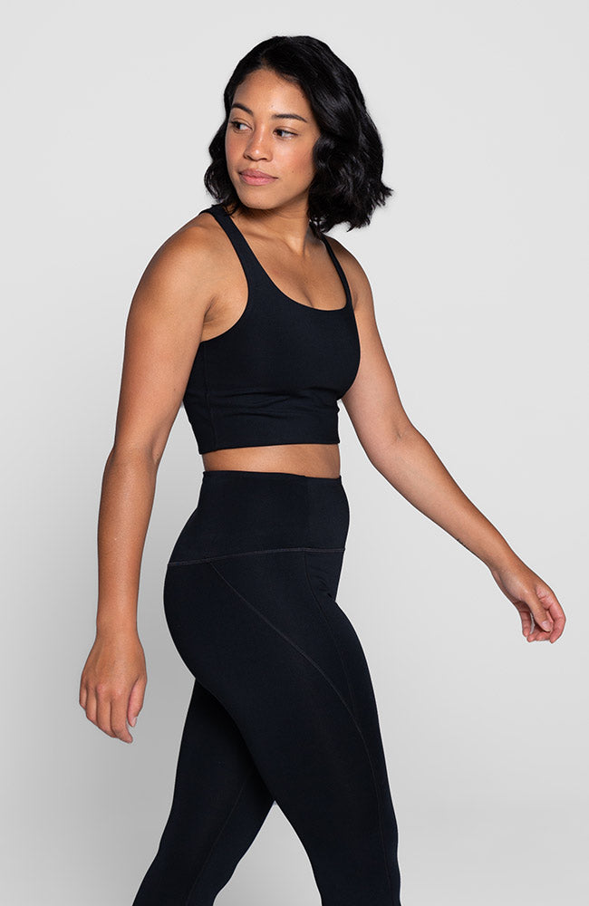 Girlfriend collective paloma bra black | Sophie Stone