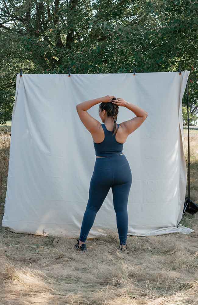 Girlfriend collective Dylan bra midnight RPET | Sophie Stone