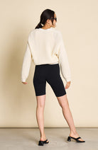 JAN 'N JUNE Lena knitted cardigan beige organic cotton ladies | Sophie Stone