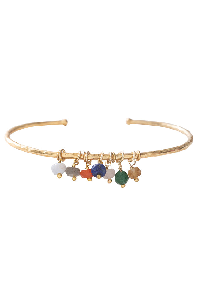 Eine schöne Geschichte Posy Edelstein-Mix Gold-Armband | Sophie Stone