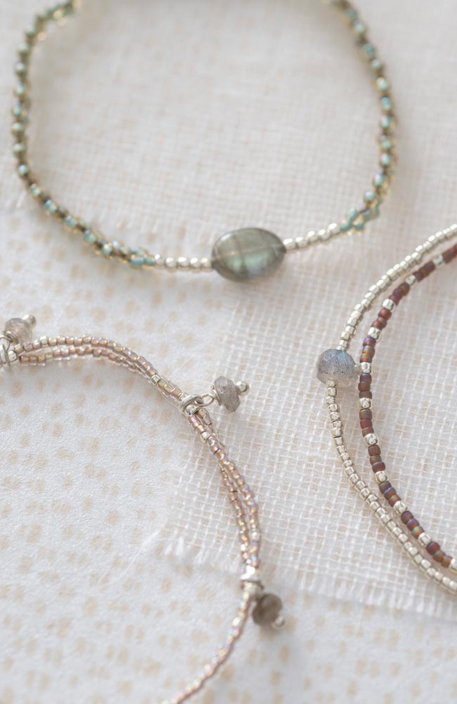 A Beautiful Story Honor Labradoriet Silver armband | Sophie Stone