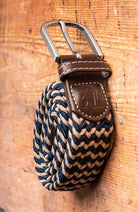 Swole Panda Gürtel aus recyceltem Polyester GRS blau beige | Sophie Stone