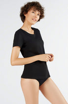 More Than Basics Sports shirt black TENCEL Lyocell | Sophie Stone