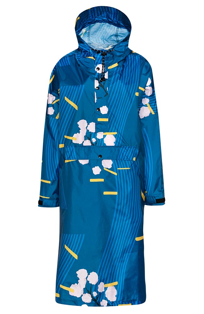 Rainkiss Japanese Blossom poncho rPET | Sophie Ston...