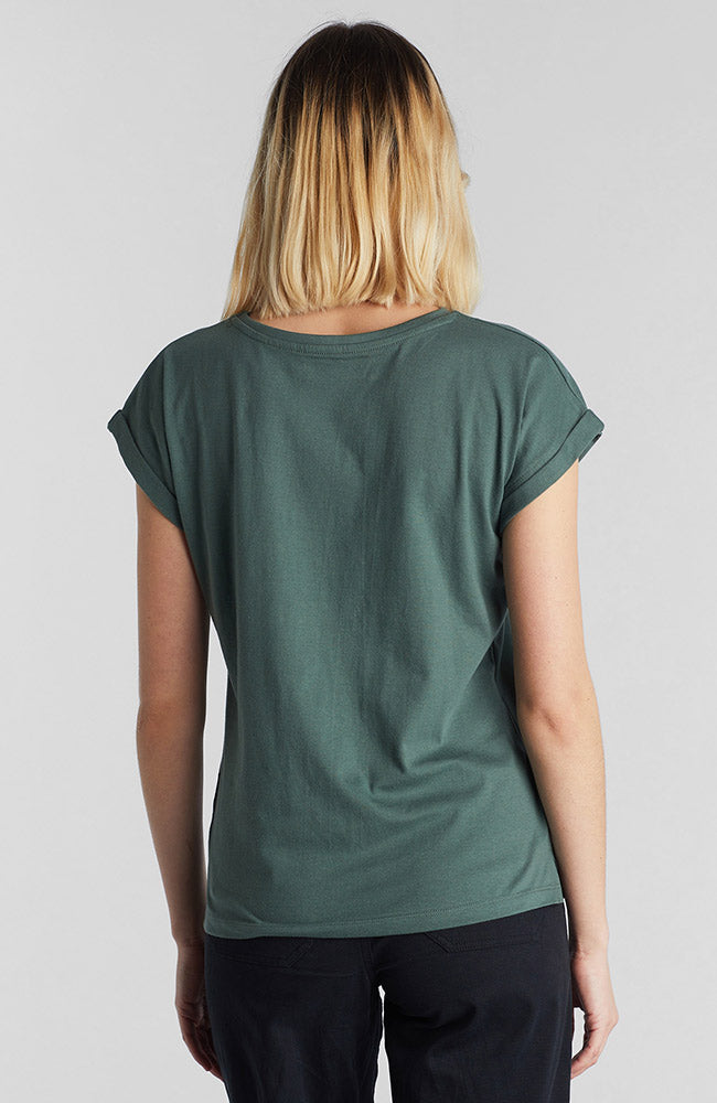 Dedicated Visby Forest Green organic cotton t-shirt for women | Sophie Stone