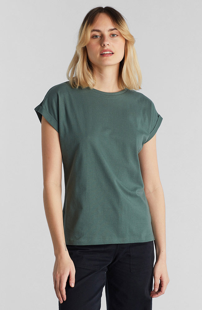 Dedicated Visby Base T-shirt Forest Green women's | Sophie Stone
