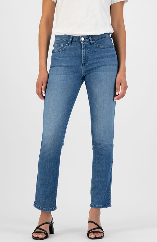 MUD jeans Faye Straight Authentic Indigo van biologisch katoen | Sophie Stone
