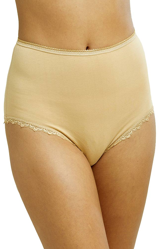 People Tree High waist lace brief beige | Sophie Stone