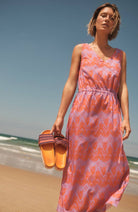 Lanius Maxikleid Wild Waves Bio-Baumwolle | Sophie Stone