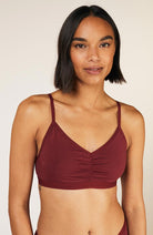People Tree Soft Bra Top in rood van biologisch katoen | Sophie Stone