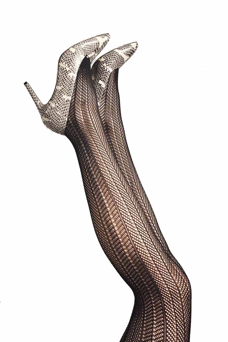 Schwedenstrumpf | Astrid Netzstrumpfhose schwarz | Sophie Stone