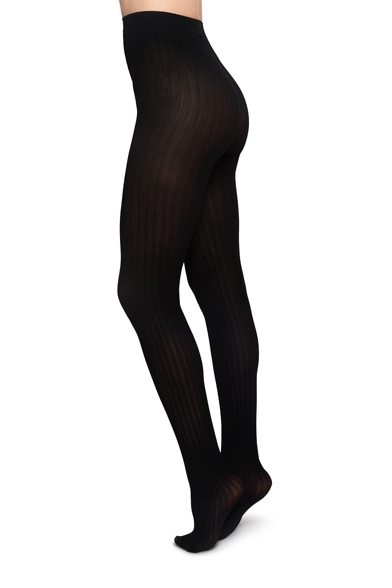 Alma rib black 60d | Sophie Stone