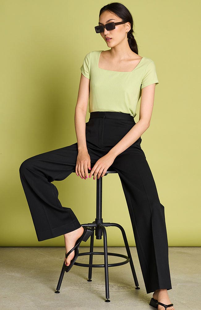 JAN 'N JUNE Coralia pants black by e.g. ecovero for women | Sophie Stone