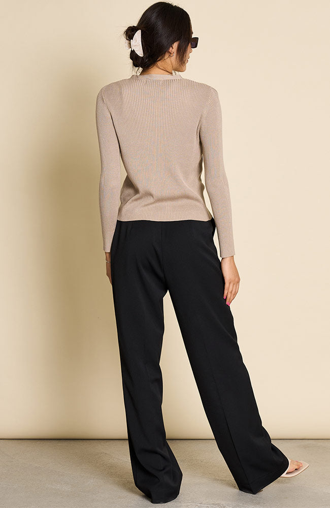 JAN 'N JUNE Coralia pants black including recycled polyester for women | Sophie Stone