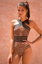 AAVA swimming costume Faye abstract panther print | Sophie Stone