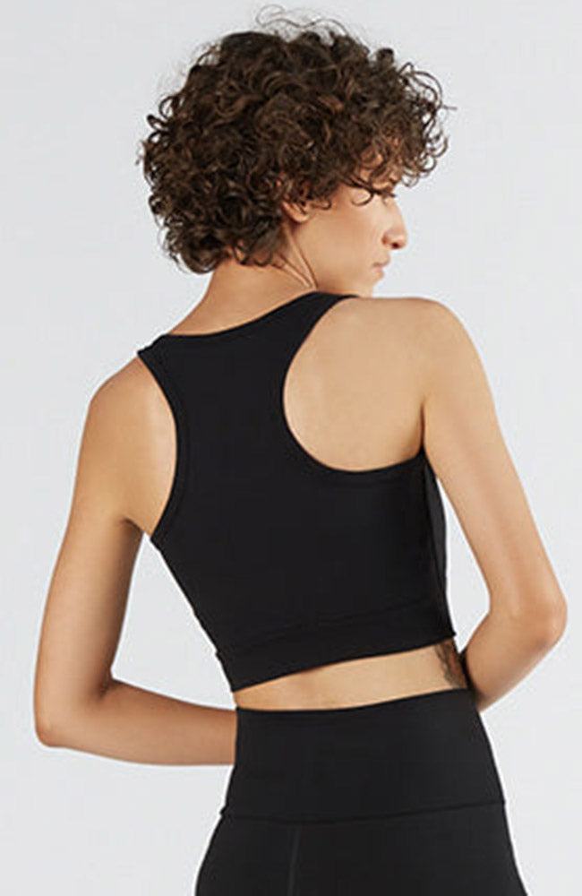 More than basics Yoga Bra Black organic cotton | Sophie Stone