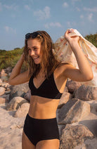 Dedicated bikini bottoms high Slite black durable | Sophie Stone