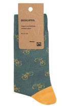 Dedicated Sigtuna Fiets sokken groen van bio katoen | Sophie Stone