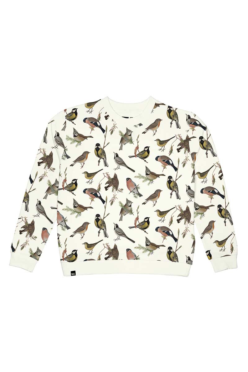 Dedicated Ystad Autumn Birds Pullover aus Bio-Baumwolle für Frauen | Sophie Stone