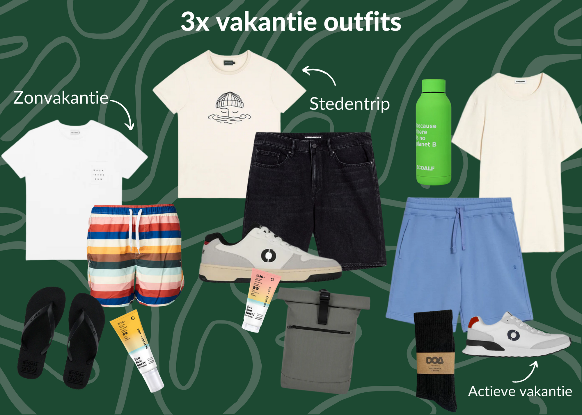 Vakantie essentials mannen