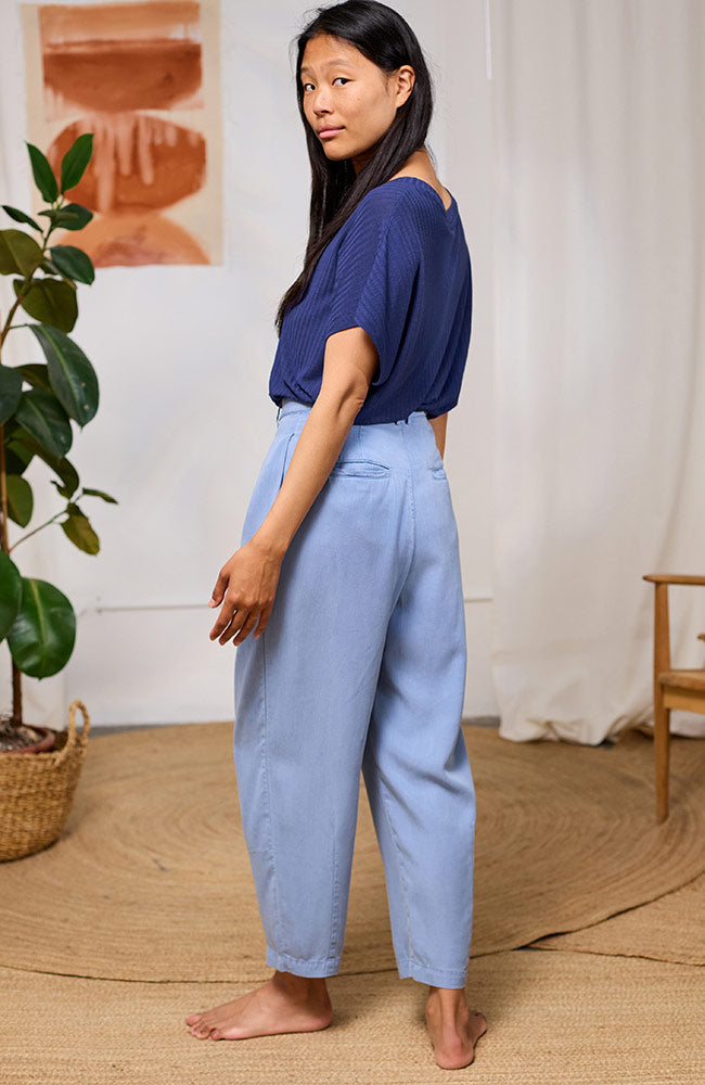 TWOTHIRDS Illetis T-Shirt blau aus TENCEL Lyocell für Damen | Sophie Stone