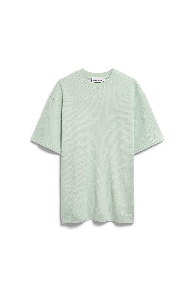 ARMEDANGELS Maarkos Waffle T-Shirt, Foam, Organic Cotton, Men's | Sophie Stone