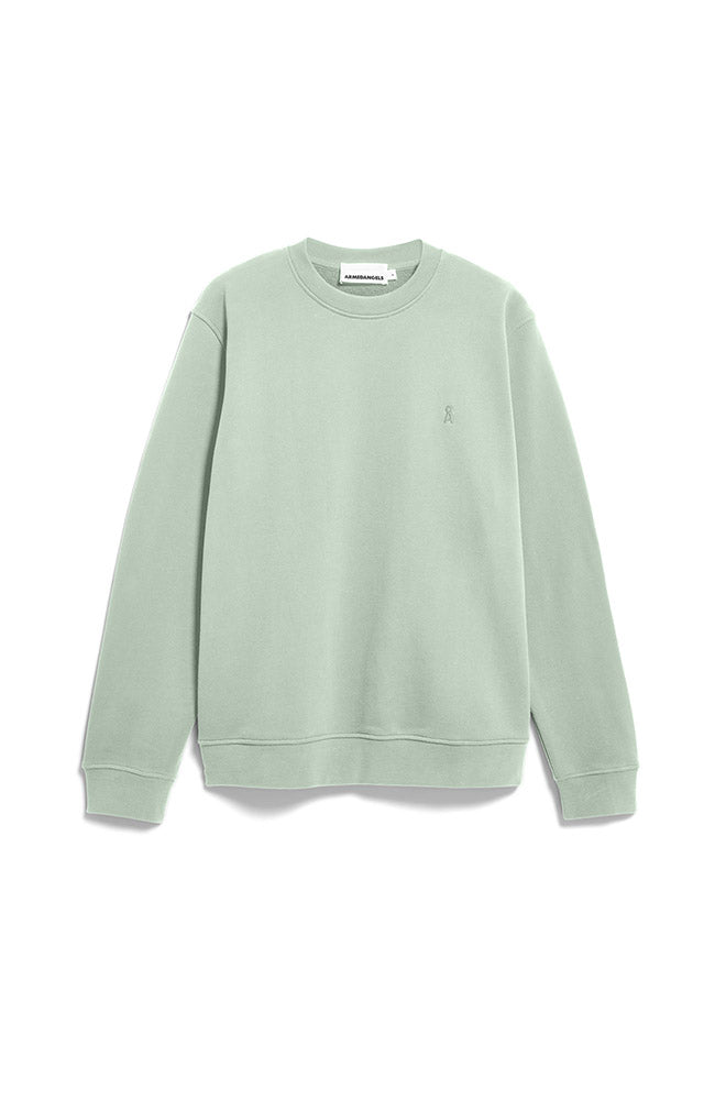 ARMEDANGELS Baaro Loop Sweater, Light Green, Organic Cotton, Men's | Sophie Stone