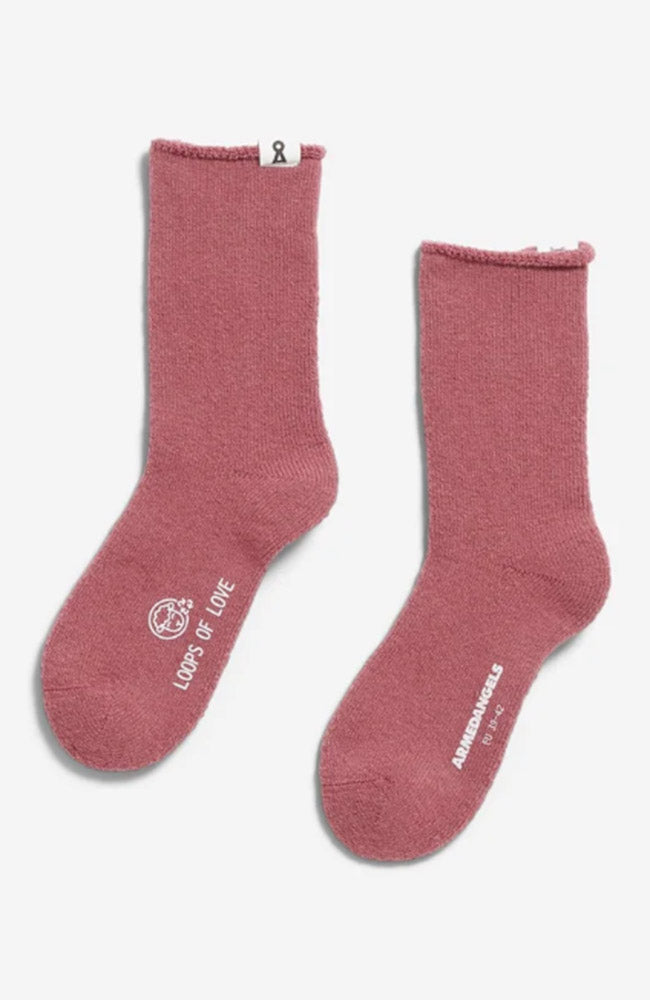 ARMEDANGELS Socks, wool, velvet, ember, unisex | Sophie Stone