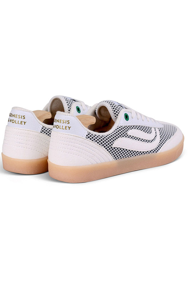 Genesis G-Volley 2-tone mesh sneaker White White vegan women's | Sophie Stone