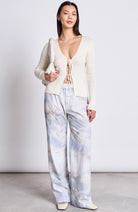 JAN N JUNE Tangy off white cardigan in organic cotton ladies | Sophie Stone