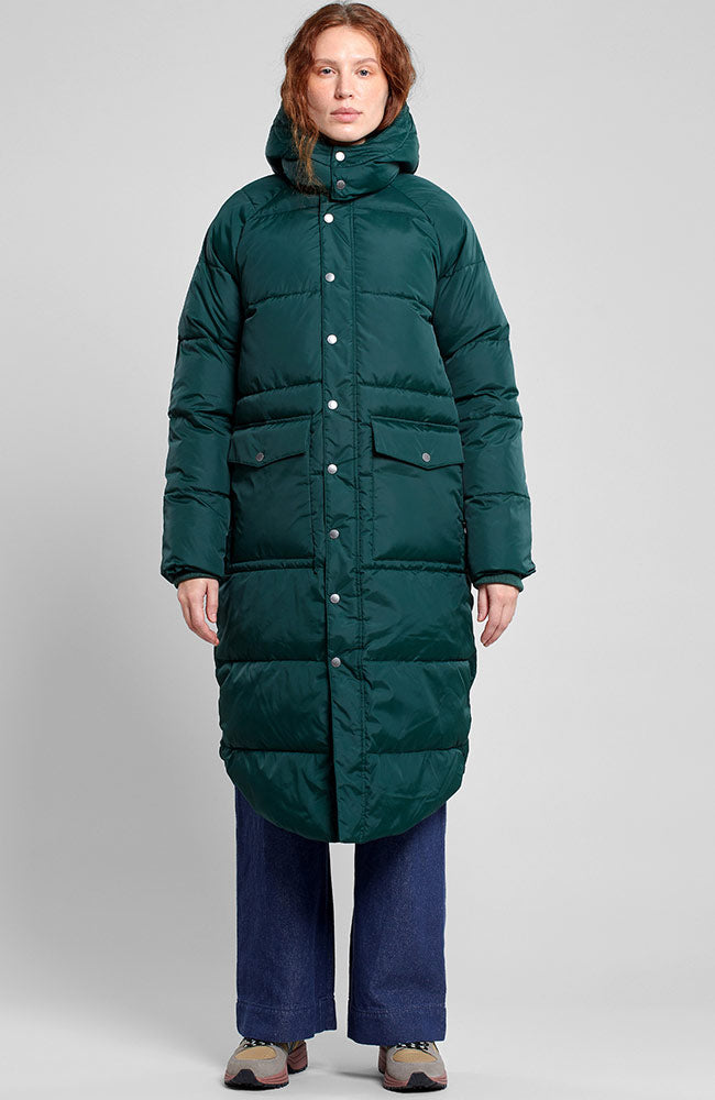 Dedicated puffer jacket haparanda dark green van GRS | Sophie Stone 