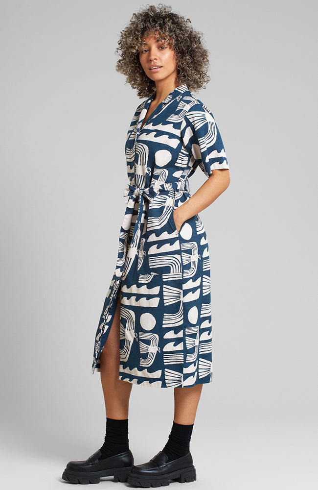 Dedicated Orrefors seagul jurk van biologisch katoen voor dames | Sophie Stone 