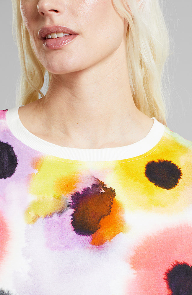 Dedicated Vadstena shirt floral biologisch katoen dames | Sophie Stone