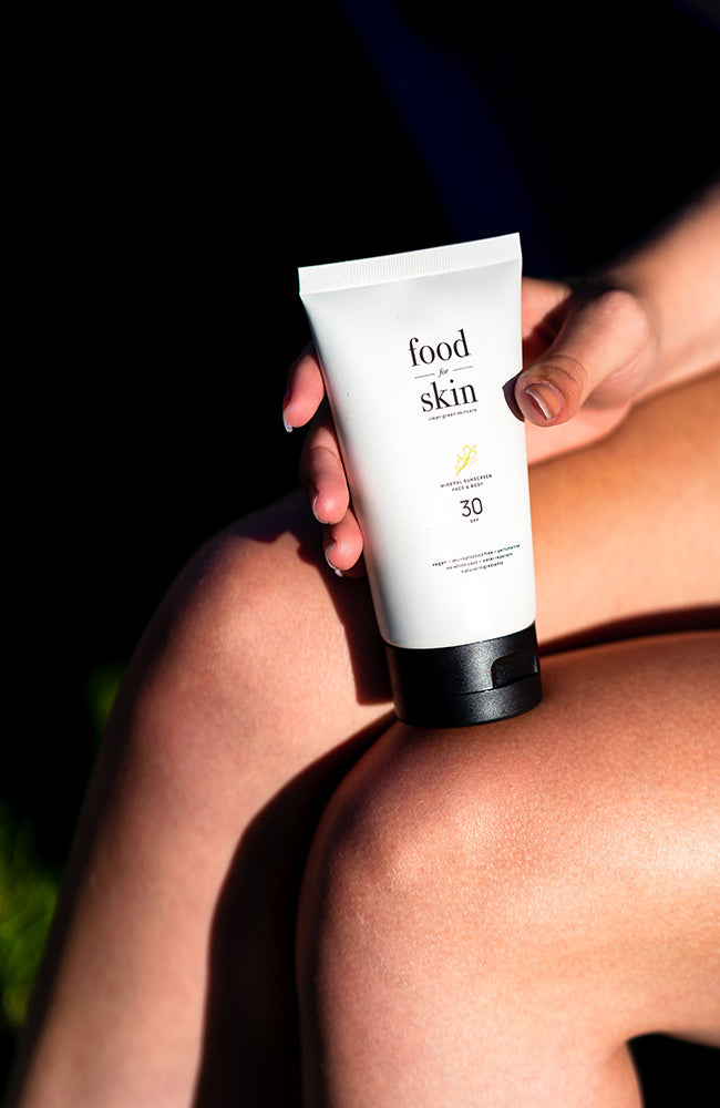B-corp Food for skin unisex 100% eerlijke en duurzame zonnebrand creme 50ml SPF30 | Sophie Stone