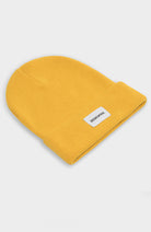 Dedicated Kiruna beanie hat spice yellow recycled polyester | Sophie Stone