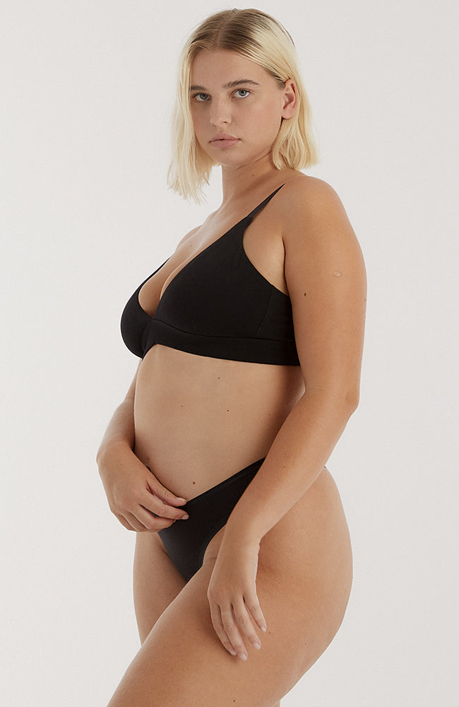 Organic Basics | Core Tanga schwarz organic basics organic cotton woman | Sophie Stone